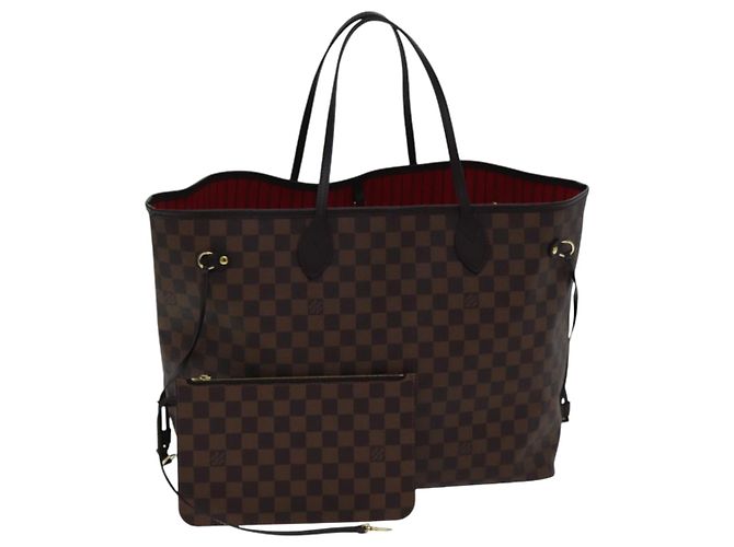 LOUIS VUITTON Damier Ebene Neverfull GM Tote Bag N51106 LV Auth 86989SA