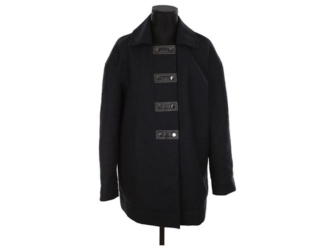 Longchamp Schwarzer Mantel