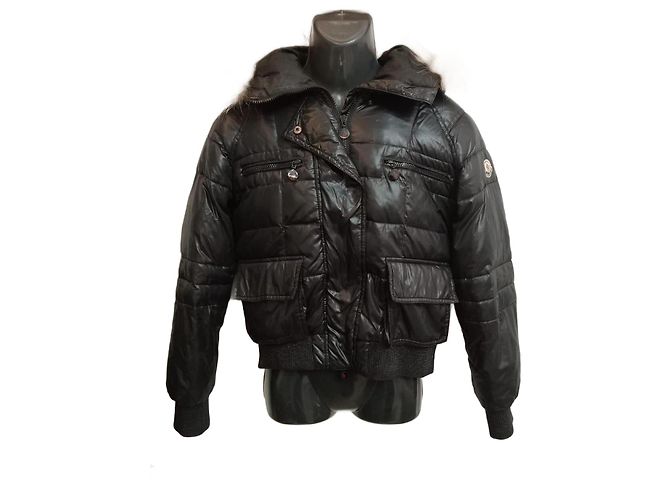 Moncler Georgia Black Down Quilted Jacket