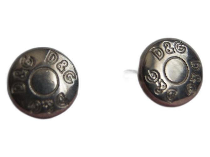 Dolce & Gabbana Manschettenknöpfe grau Metall