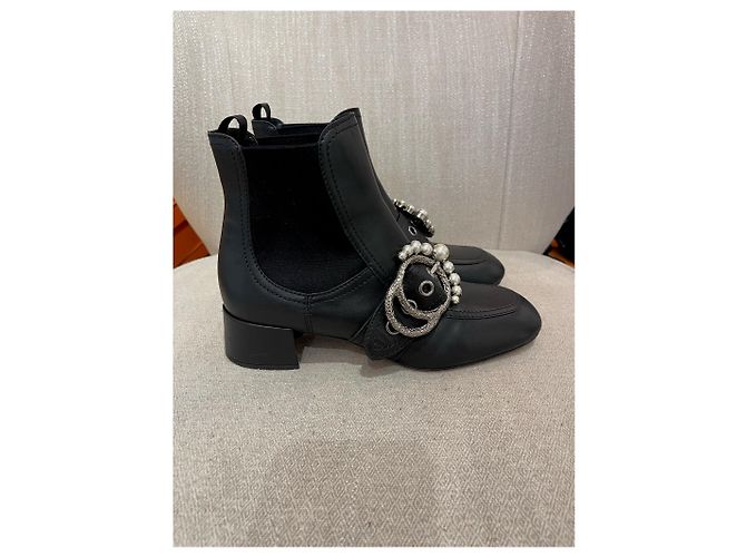Stivaletti MIU MIU T.EU 37 Pelle Nero