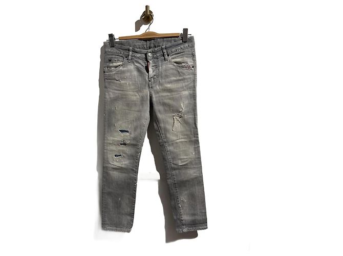 Jeans DSQUARED2 T.FR 34 Algodón Gris 