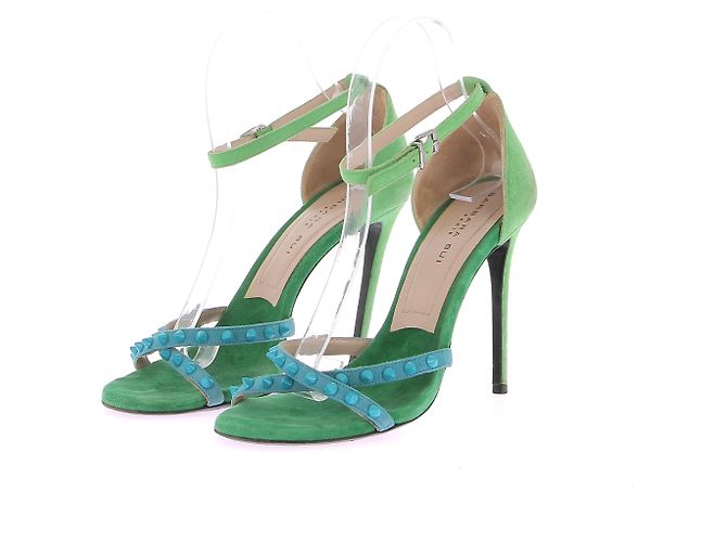 Barbara Bui sandals T.EU 38.5 Suede Green