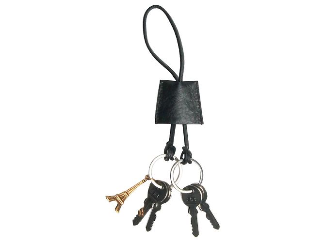 Balenciaga Black Le City Charm Eiffel keyring