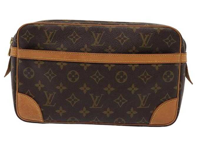 Louis Vuitton Compiegne 28 Preto Lona  ref.1635228