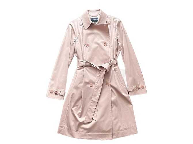 Gabardina de algodón Emporio Armani Rosa
