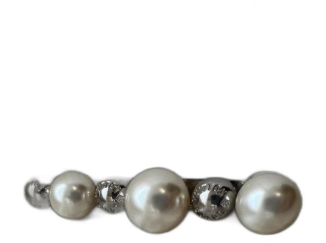 Louis Vuitton Perlenbrosche Silber