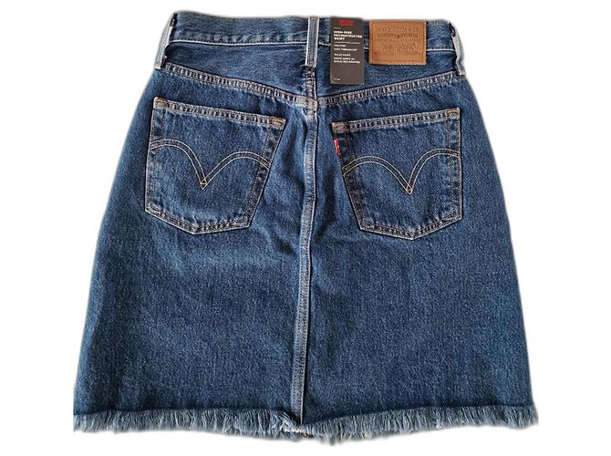 Saia jeans Levi's L'EVIS azul