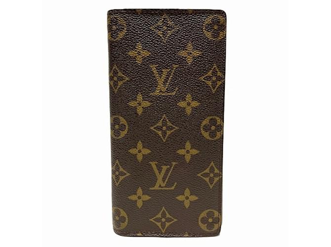 Louis Vuitton Monogram Portefeuille Brazza Long Wallet Brown  ref.1636386