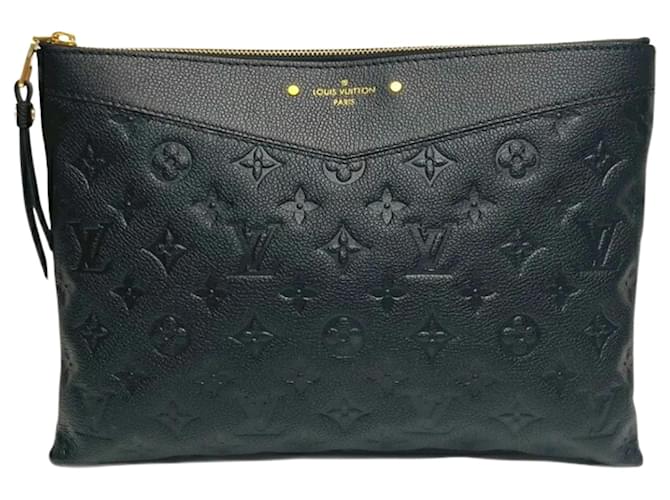 Louis Vuitton Monogram Empreinte Daily Pouch Black ref.1636389 Joli Closet