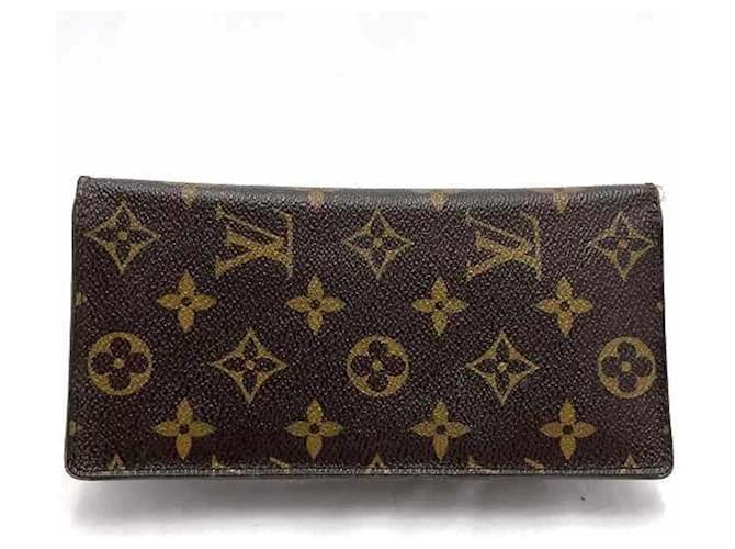Louis Vuitton Monogram Portefeuille Brazza Long Wallet Brown  ref.1636396