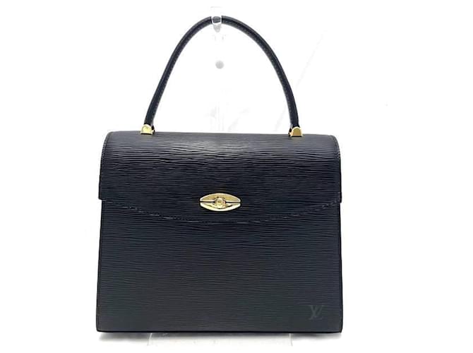 Louis Vuitton Malesherbes Black Leather  ref.1636890