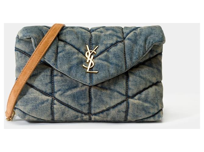 バッグ YVES SAINT LAURENT rive gauche Denim Bag YVES SAINT LAURENT Rive Gauche Denim Tote Bag Rare Japan