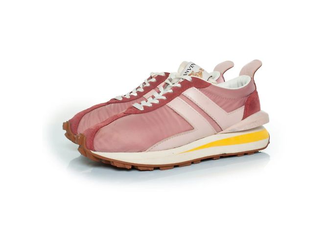 Baskets Bumpr en rose de Lanvin, Paris
