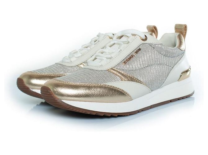 Michael Kors, Allie stride Trainer Weiß Golden