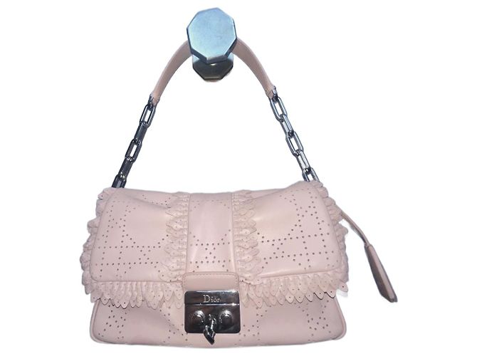 Bolsa Dior de couro rosa
