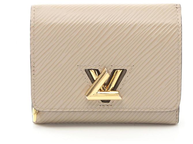 Twist Louis Vuitton Epi Leather Bi-Fold Wallet Beige