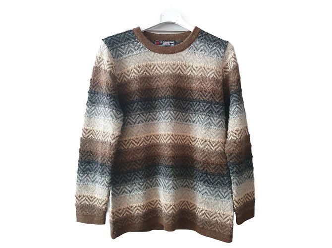 Autre Marque Alpaka Pullover Braun Größe 38 
