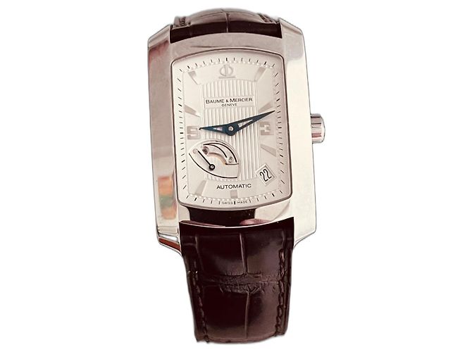 Relógio Baume & Mercier Hampton GM Automático Aço Branco