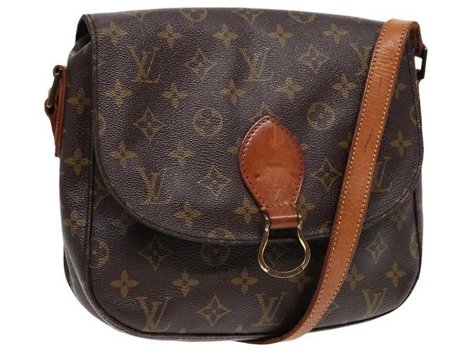 Saint-Cloud LOUIS VUITTON Monogram Saint Cloud GM Bolsa de Ombro M51242 LV Auth yk14635 Monograma