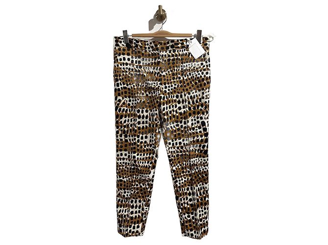 Céline CELINE Hose T.FR 38 Polyester Kamel