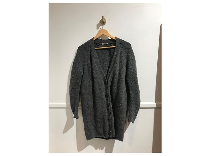 PRADA Strick T.IT 44 Wolle Grau 