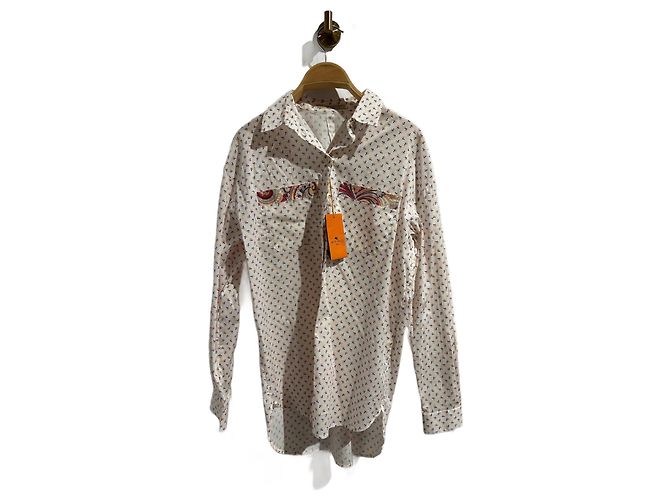 ETRO Tops T.IT 42 Algodón Blanco