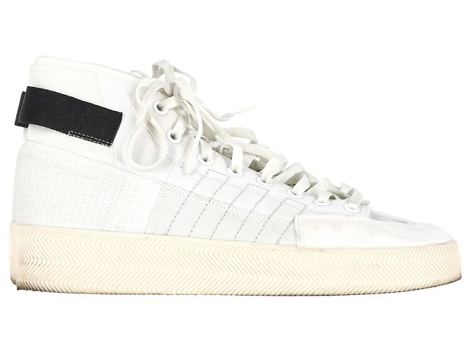 Autre Marque Baskets montantes Adidas Nizza Parley en polyester blanc