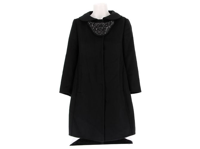 Prada coats T.IT 40 Wool Black