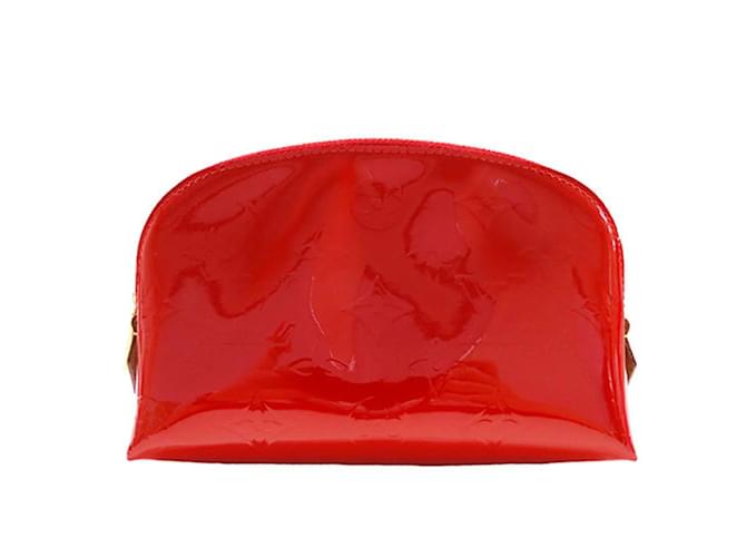 Louis Vuitton Pouch Monogram Vernis in Pomme d'Amour Red Leather  ref.1640394