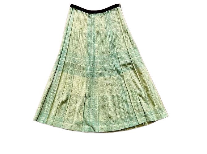 Falda Rena Lange de lana verde
