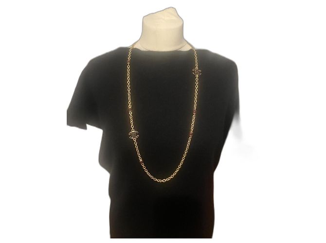 Cambon Collana Chanel placcata oro D'oro Silver hardware