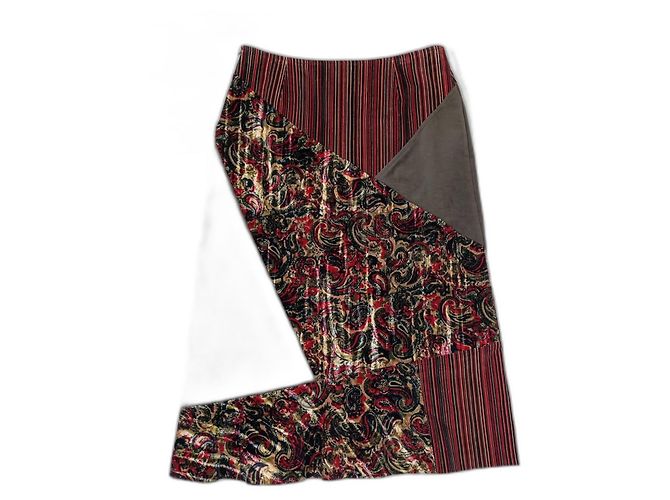 Falda midi de terciopelo Max & Co Multicolor