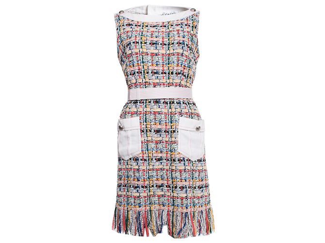 Chanel tweed mid-length dress