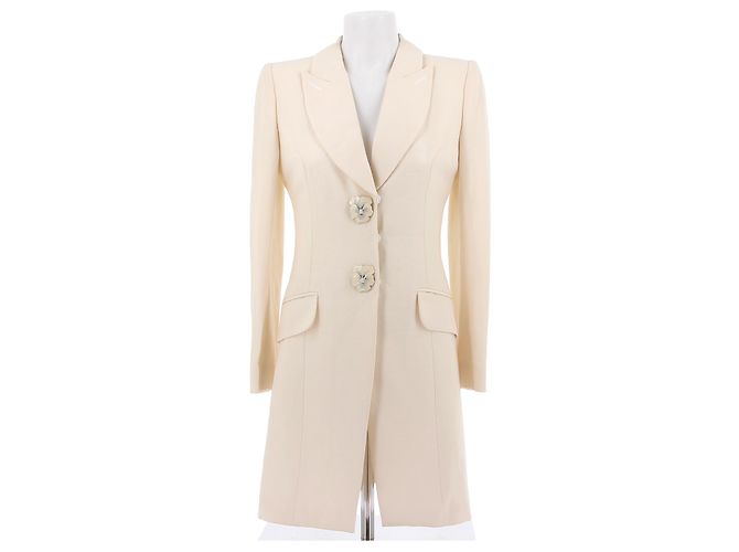 ANDREW GN  Jackets T.FR 38 Linen Cream