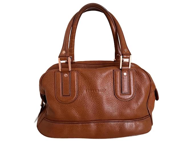 Longchamp Cosmos Bag Brown Dark brown Leather ref.1642227 Joli Closet