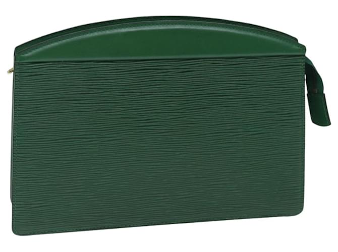 LOUIS VUITTON Epi Trousse Crete Pouch Green M48404 LV Auth 89183 Leather  ref.1642381