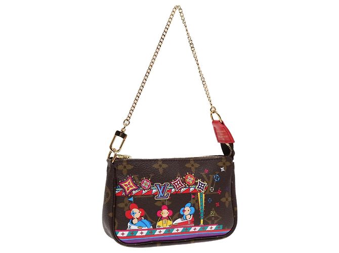LOUIS VUITTON Monogram Vivienne Mini Pochette Accessoires M69976 LV Auth ac3272 Monogramma