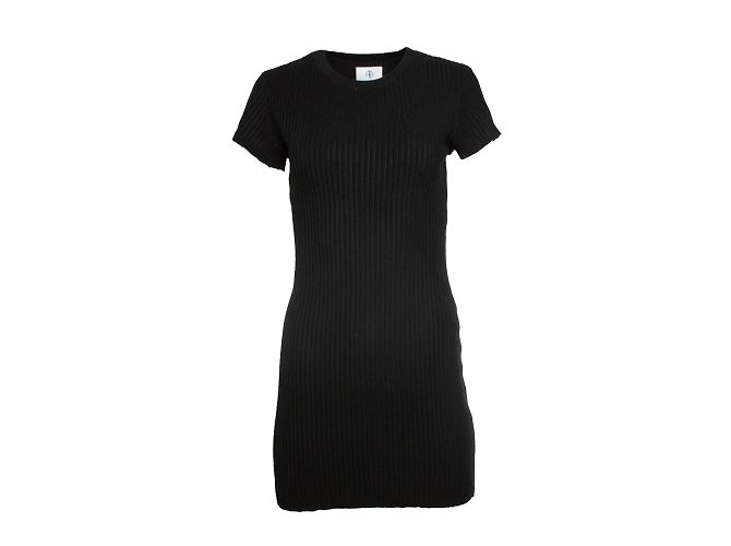 Anine Bing, robe côtelée en noir