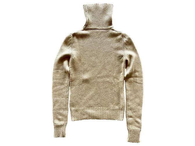 Pull col roulé Céline en cachemire doré