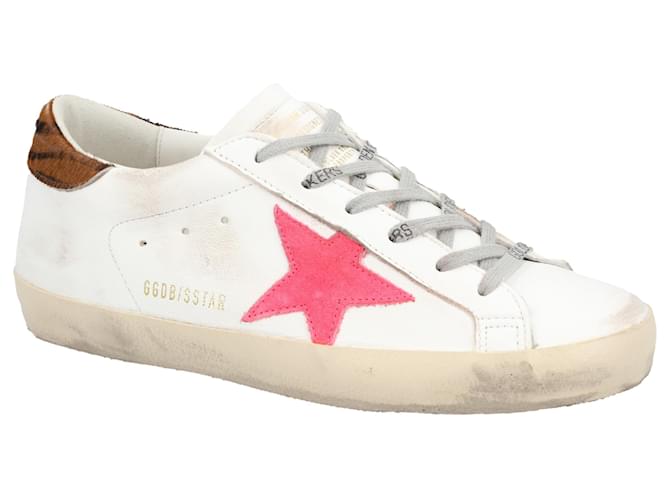Red Sneaker With Star On Side Golden Goose Super-Star Sneaker