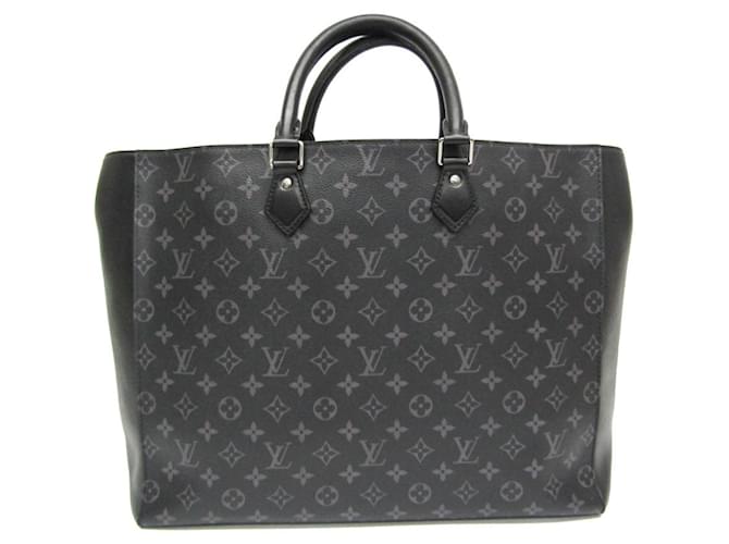 Louis Vuitton Monogram Eclipse Grand Sac M44733 Handbag Black Cloth  ref.1643203