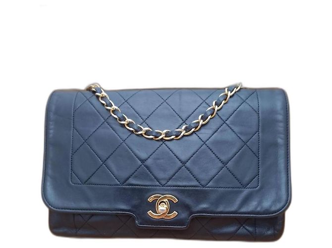 Borsa Chanel in pelle nera Nero