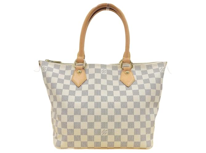 Louis Vuitton Damier Azur Saleya PM Tote Bag Brown Cloth  ref.1643691