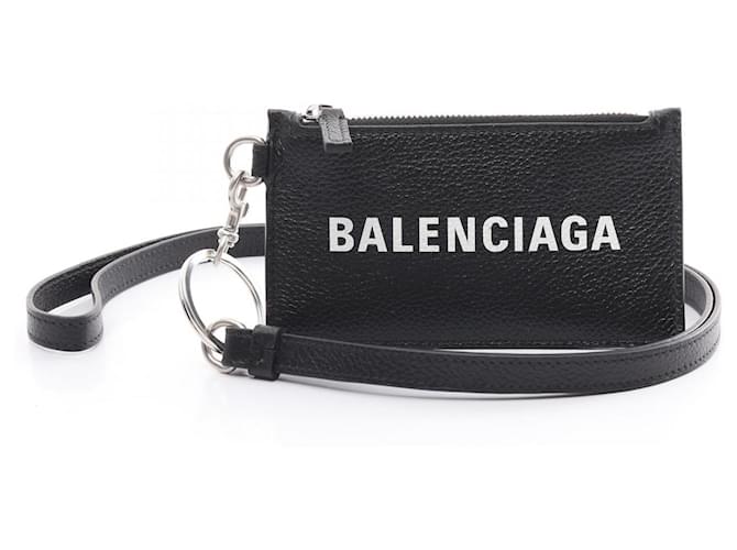 Autre Marque Balenciaga Logo Coin Case Leather Card Case 5945481IZI31090 in Excellent Condition ref.1644689 Joli Closet