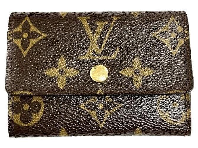 Louis Vuitton Monogram Coin Case M61930 Brown Cloth  ref.1645402