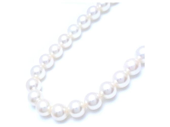 Autre Marque Collana di perle Akoya argento 7-8mm 40cm