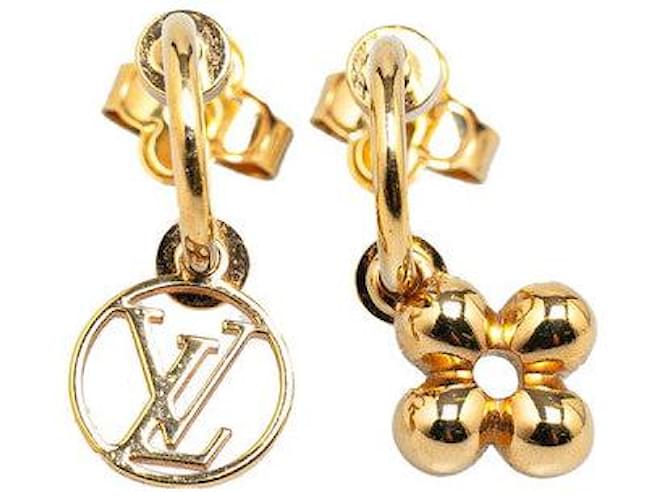 Louis Vuitton Blooming Earrings M64859 Golden Metal  ref.1647653