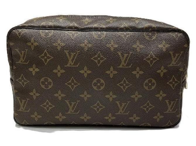 Louis Vuitton Monogram Toiletry Pouch M47522 Brown Cloth  ref.1648873