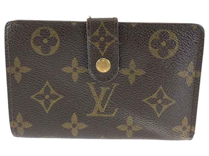 Louis Vuitton Monogram Viennois Wallet Brown Gold Cloth  ref.1651104